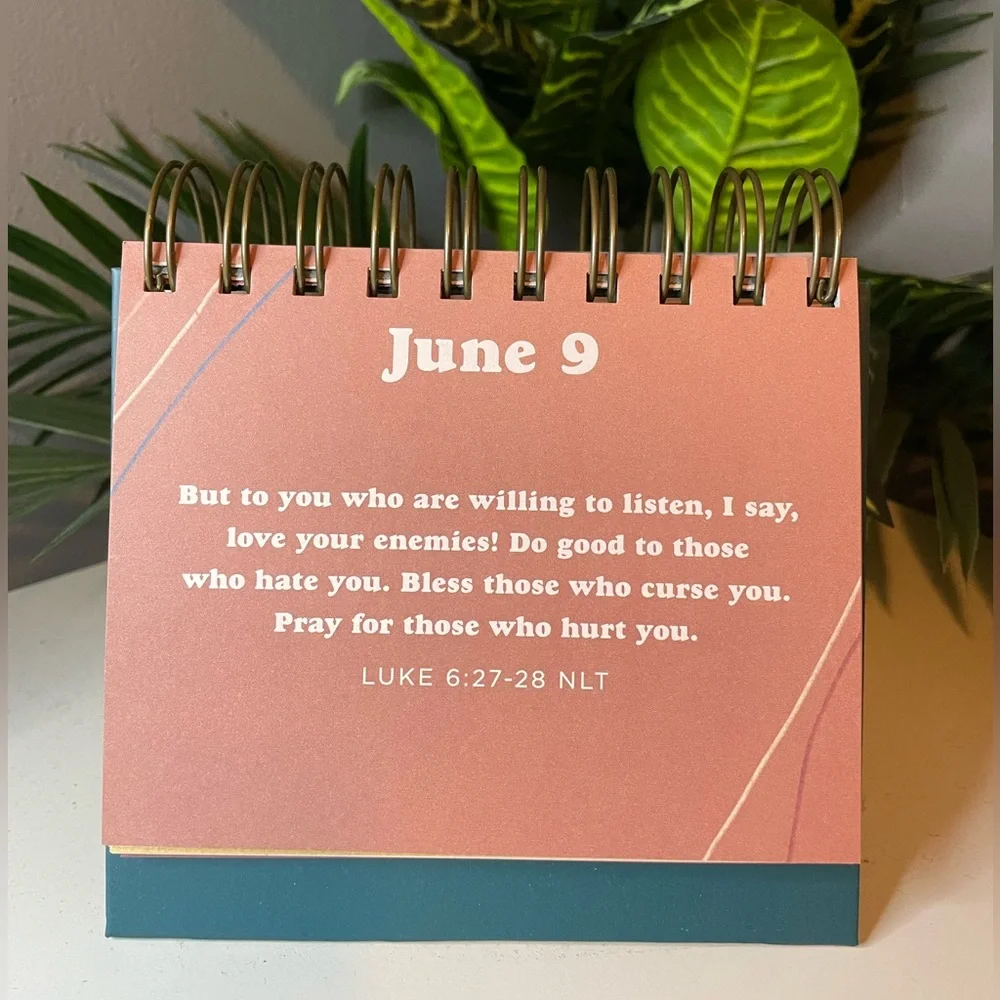 Inspirational Desktop Flip Calendar-for any year! Religious Christian Calendar